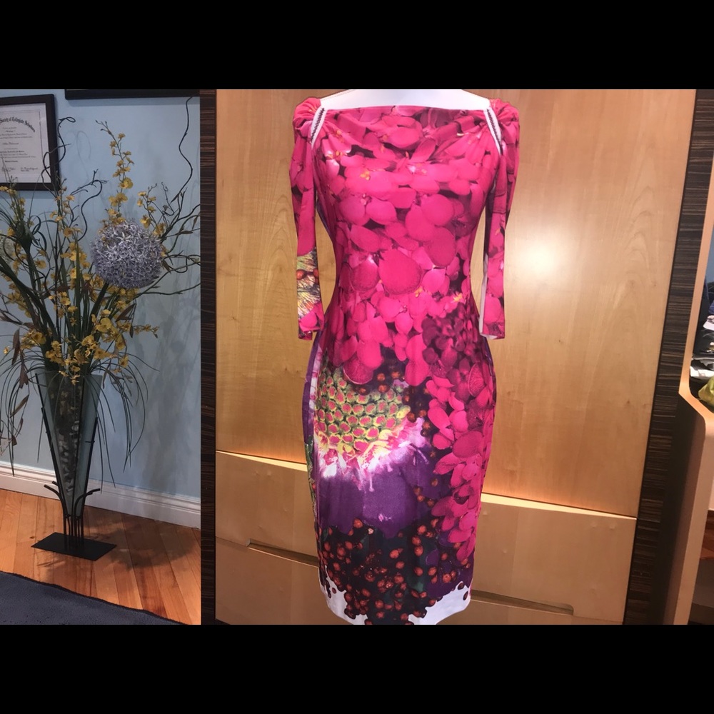 Roberto Cavalli dress with 3/4 sleeves